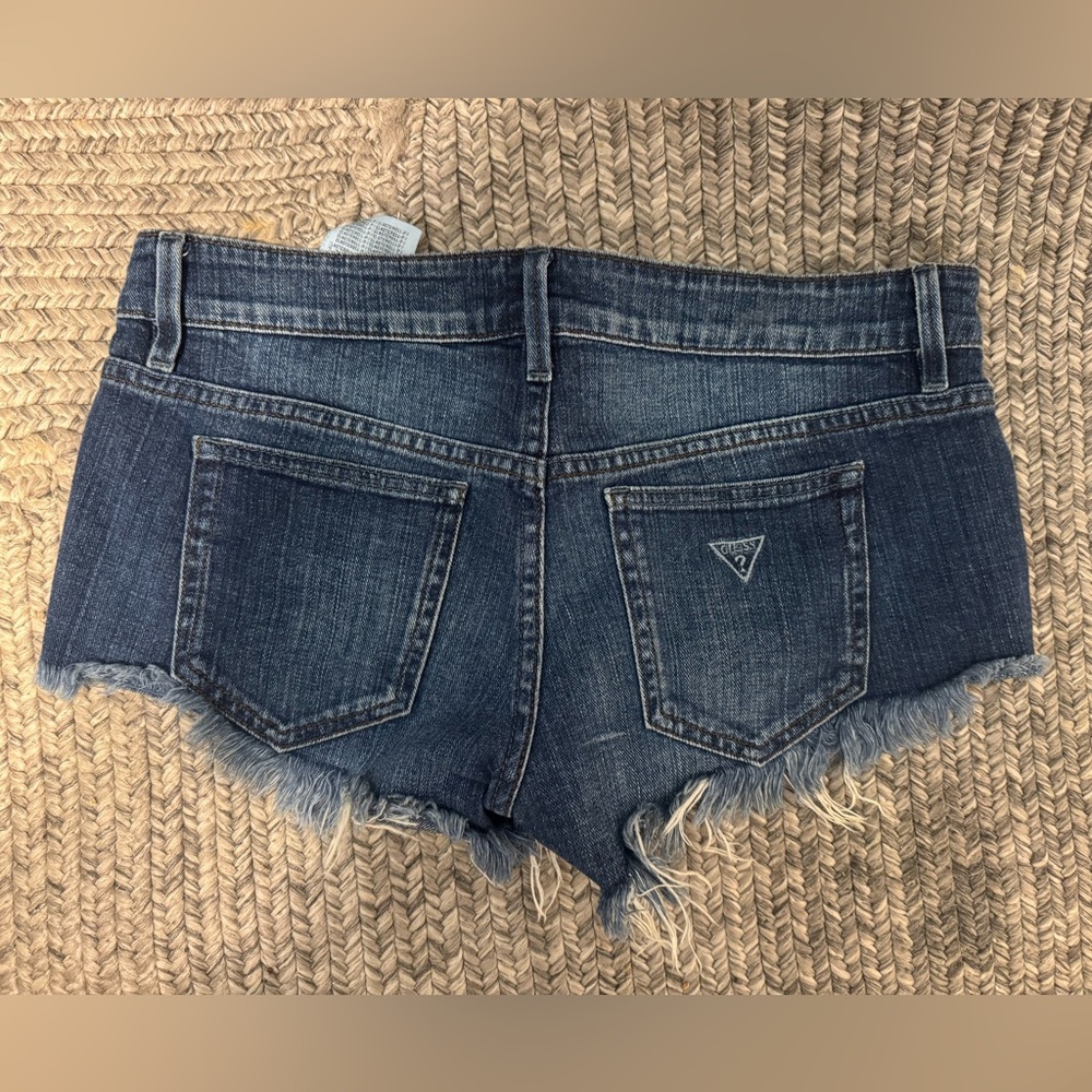 Guess Dark Wash Denim Jean Shorts 25 - Picture 3 of 3